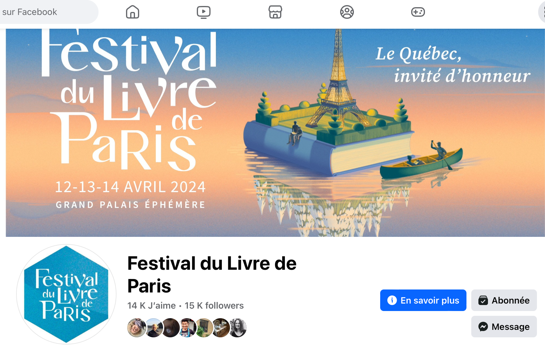 Facebook Festival du Livre de Paris